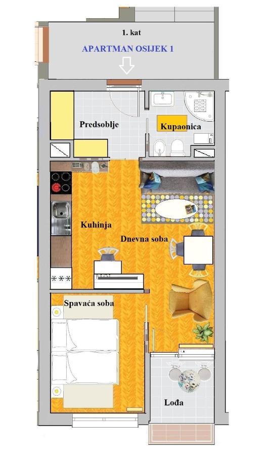 Apartman אוסילק מראה חיצוני תמונה